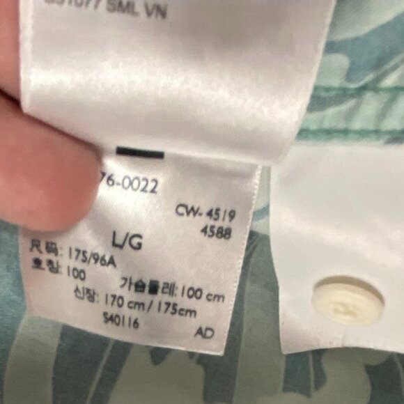 Levi's Mens Shirt Large Short Sleeve Relaxed Fit Floral Casual Button Up Casual - Picture 8 of 12